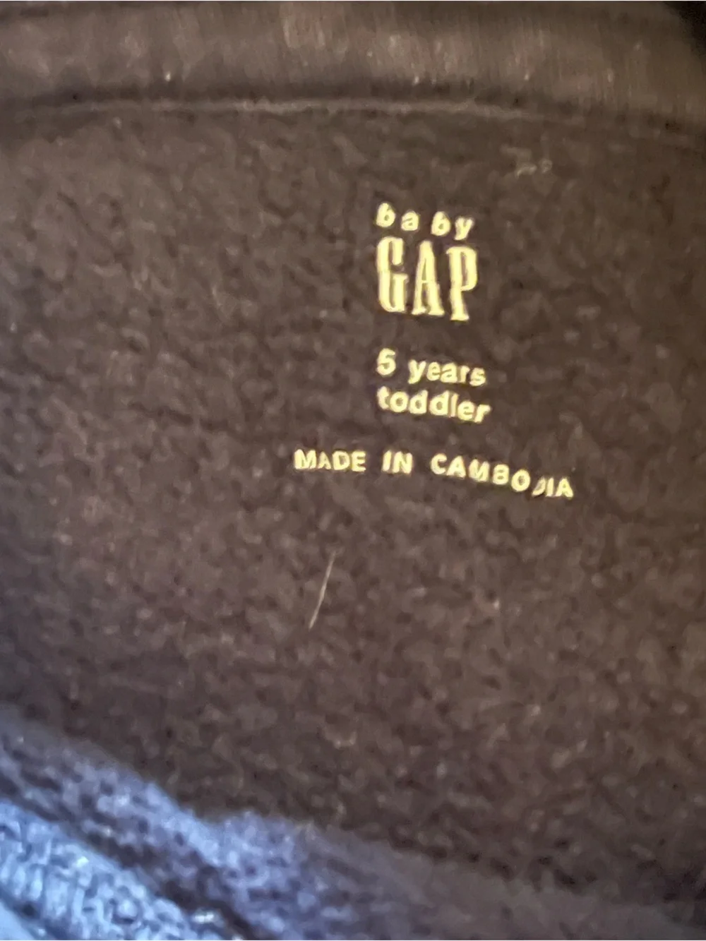 Gap Vintage Soft Fleece Hoodie and Joggers Set Navy Blue 5T Boys or Girls